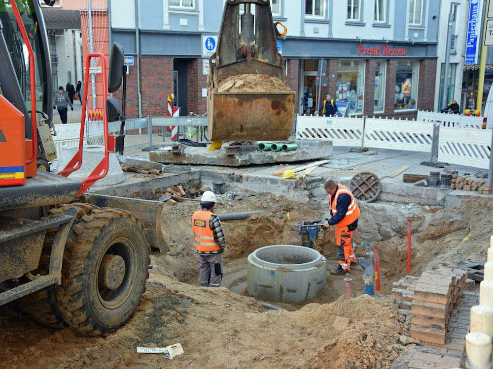 Am Wittenburger Berg laufen Arbeiten im Untergrund