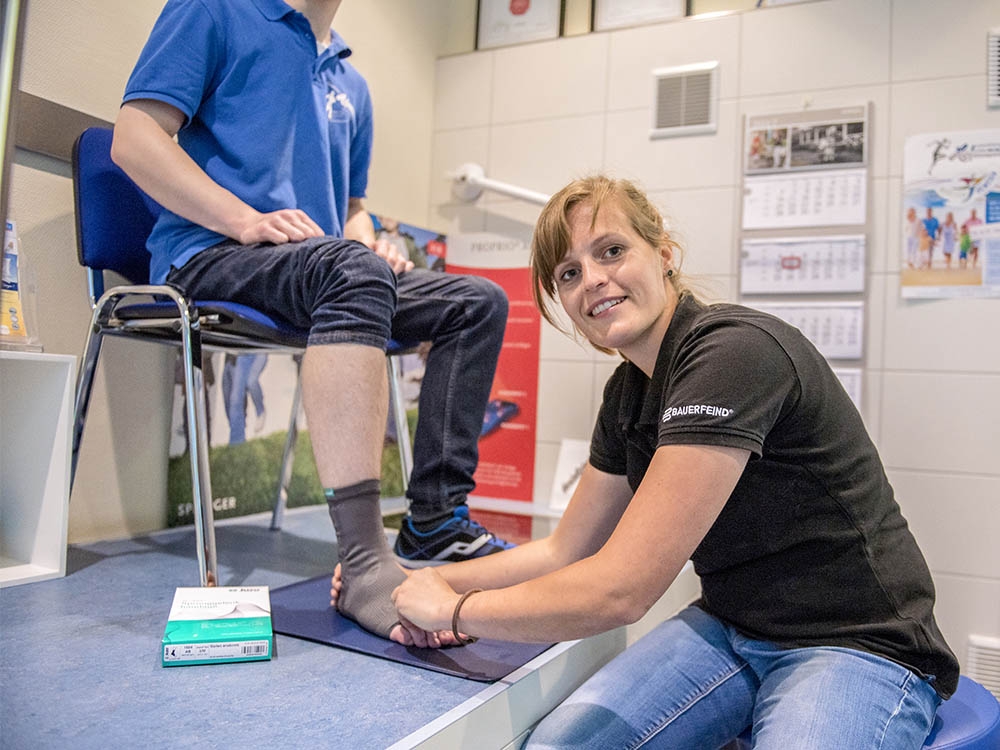 Innovative Sprunggelenk-Bandage bei Team Sportorthopädie Hofmann setzt Maßstäbe