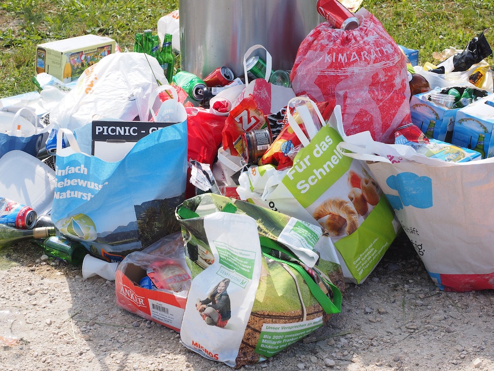 Unter „Wilder Müllhalde” sind unerlaubte Abfallablagerungen zu verstehen. Gemeint ist das Kaugummipapier, das neben dem Mülleimer landet, genauso wie die Ablagerung von Bauschutt im Wald.